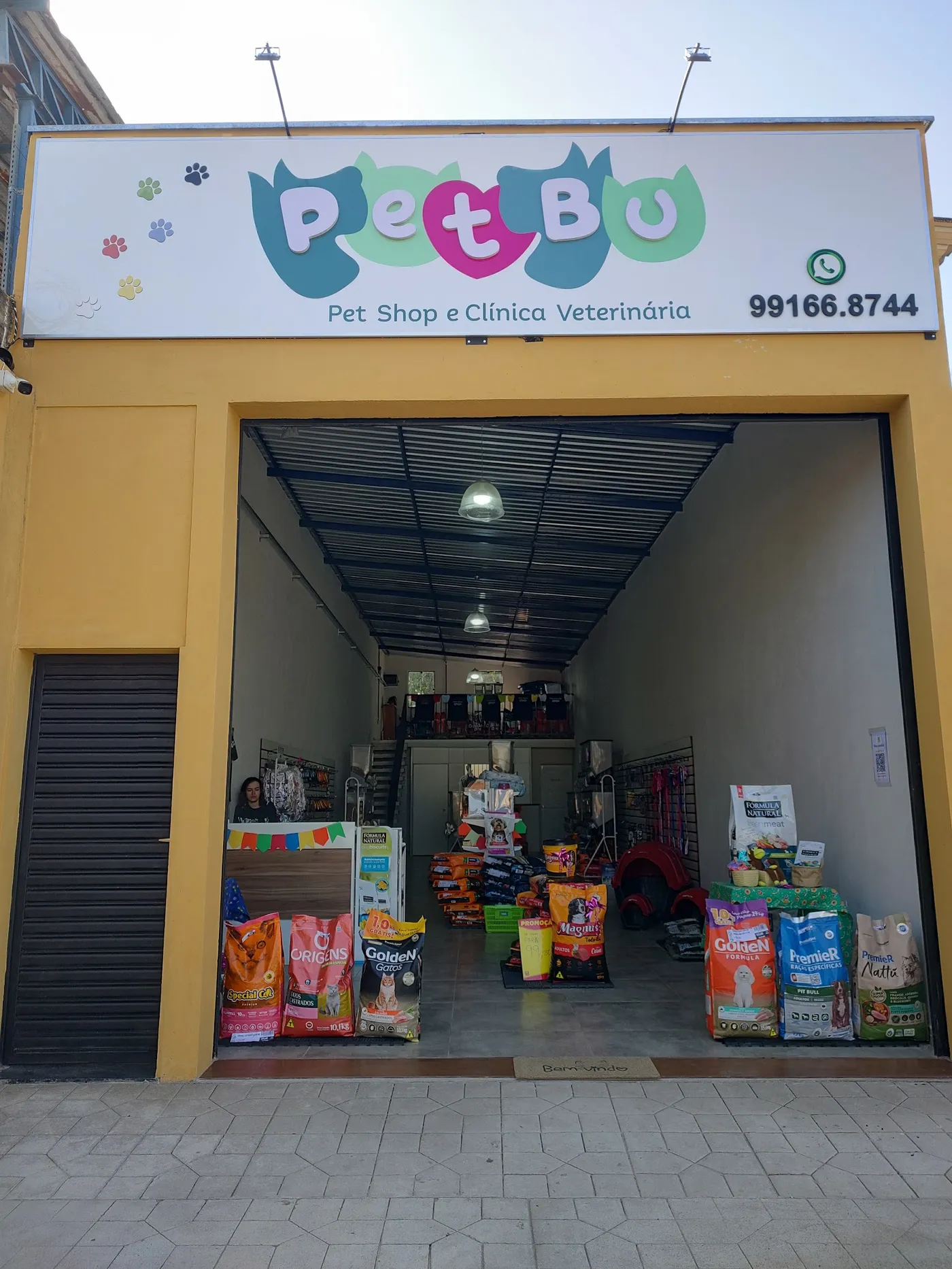 Fachada da PetBu, pet shop com banho e tosa em Sorocaba